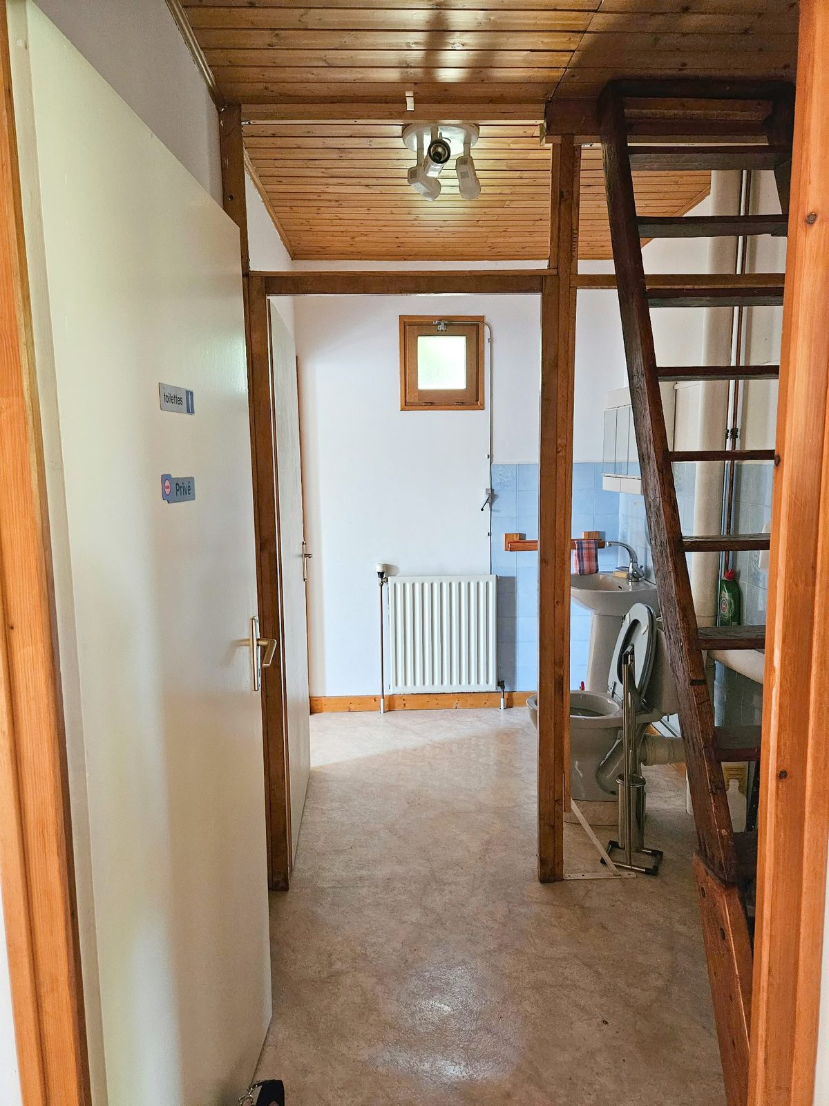 Accès aux combles par un escalier de meunier à Eybens