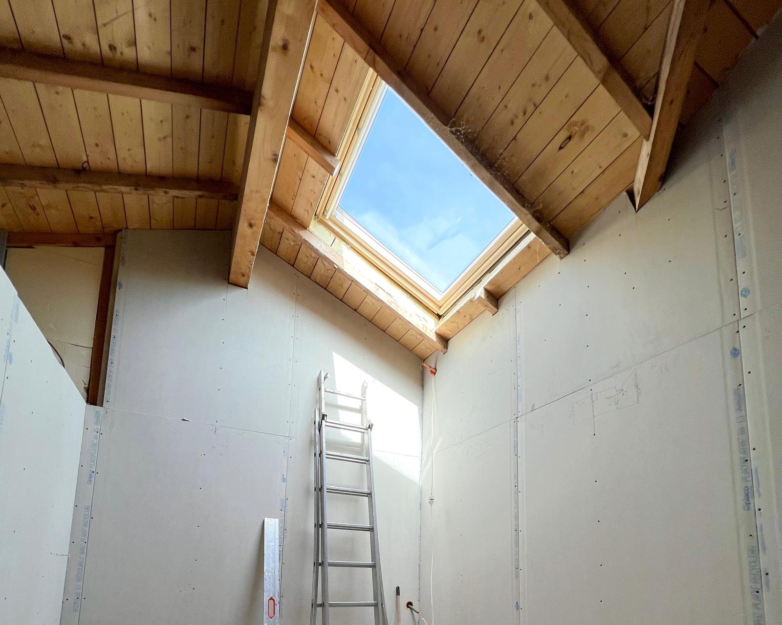 Le Velux installé pendant les travaux, Projet Tilleul